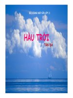 Bài giảng hầu trời ngữ văn