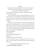 BÀI BÁO CÁO THỰC TẬP-TỔNG QUAN VỀ ĐẶC ĐIỂM KINH TẾ - KỸ THUẬT VÀ TỔ CHỨC