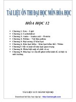 TÀI LIỆU- ÔN THI ĐẠI HỌC MÔN HÓA HỌC