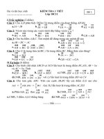 Kiem tra 1 tiet ve vecto (TN+TL)