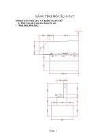 BẢNG TÍNH MỐ CẦU APAT