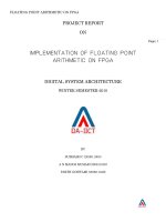 TÀI LIỆU THAM KHẢO-IMPLEMENTATION OF FLOATING POINT ARTHMETIC ON FPGA