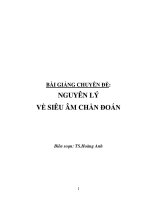 Bài giảng chuyên đề  Nguyên lý về siêu âm chẩn đoán - TS.Hoàng Anh (biên soạn)
