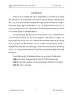 BÀI BÁO CÁO THỰC TẬP-Tình hình hoạt động kinh doanh tại Công ty TNHH Địa Cầu Xanh