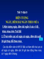 Bai 13 Hien tuong ngay dem dai ngan theo mua