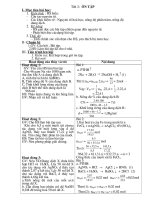 Giáo án tự chọn hóa 10