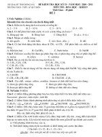 de thi KH 2. 2010- 2011