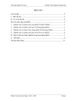 BÁO CÁO THỰC TẬP-HOẠT ĐỘNG R&D VÀ TÁC ĐỘNG CỦA NÓ ĐỐI VỚI KẾT QUẢ KINH DOANH CỦA DOANH  NGHIỆP