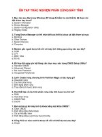 Ôn tập trắc nghiệm phần cứng máy tính