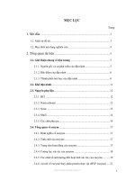 BÁO CÁO THỰC TẬP-Nghiên cứu sản xuất nước sạch bằng phương pháp kết hợp sử dụng enzyme với HCL