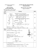 ĐÁP ÁN ĐỀ THI HỌC SINH GIỎI TỈNH THANH HÓA NĂM 2011