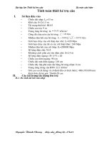 Thiết kế trụ cầu  ĐH GTVT