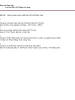 BÀI BÁO CÁO -HÓA LỌC DẦU-QUAN SÁT CÁC NHÀ MÁY