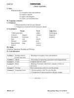 Unit 15 Computers -Tiếng anh 8..