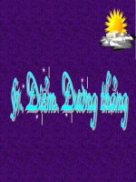 Giáo án tham khảo thao giảng môn hình học 6 Bài Điểm, đưởng thẳng (1)