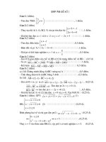 Dap an de thi hoc ki 1 lop 10