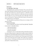 BÀI BÁO CÁO THỰC TẬP-NHỮNG KHÁI NIỆM CHUNG  BỀ MÔI TRƯỜNG