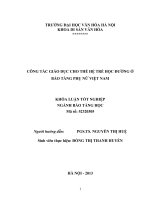 Công tác giáo dục cho thế hệ trẻ học đường ở Bảo tàng Phụ nữ Việt Nam