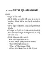 BÁO CÁO THỰC TẬP-ĐỒ ÁN MÔN HỌC THIẾT KẾ HỆ DẪN ĐỘNG CƠ KHÍ