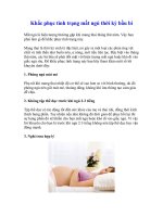 Khắc phục tình trạng mất ngủ thời kỳ bầu bí