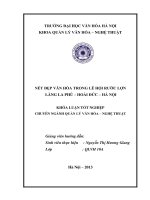 Nét đẹp văn hóa trong lễ hội rước lợn làng La Phù - Hoài Đức - Hà Nội