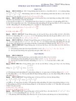 HÌNH GIẢI TÍCH KG TRONG CÁC ĐỀ THI ĐẠI HỌC