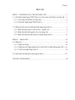 BÀI BÁO CÁO THỰC TẬP-Phân tích báo cáo tài chính hợp nhất Ngân hàng Nam Á