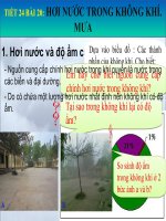 Bài 20: Hơi nước trong không khí. Mưa