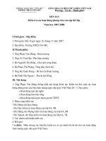 Biên bản kiểm tra hoạt động phong trào tập thể lớp