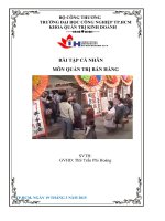 Kế hoạch bán hàng của oshin