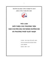 BÁO CÁO THỰC TẬP-GIỚI THIỆU CÁC PHƯƠNG TIỆN