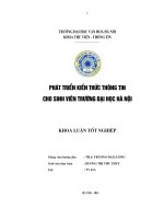 Phát triển kiến thức thông tin cho sinh viên trường Đại học Hà Nội