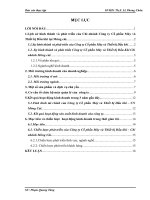 BÀI BÁO CÁO THỰC TẬP-Lịch sử hình thành và phát triển của Chi nhánh Công ty Cổ phần Máy và Thiết bị Dầu khí tại Móng cái