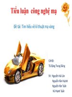 BÁO CÁO THƯC TẬP-Đề tài Tìm hiểu về kĩ thuật mạ vàng