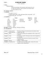 Unit 9 A firstaid course