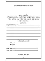 Kinh nghiệm môn Thể Dục