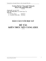 BÁO CÁO THỰC TẬP-KIẾN TRÚC NỀN TẢNG J2EE