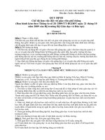 Chế độ làm việc đối với GV Phổ thông