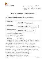 AV 8 Unit 9 A firstaid course