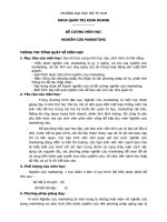 BÁO CÁO THỰC TẬP-ĐỀ CƯƠNG MÔN HỌCNGHIÊN CỨU MARKETING