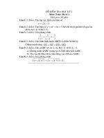 De kiem tra hoc ki 1-Lop 10 (co ban)-Dai+Hinh