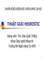 CHUYÊN ĐỀ BỒI DƯỠNG THI  TIN HỌC-THUẬT GIẢI HEURISTIC