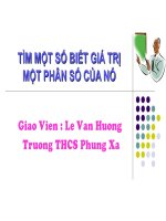 Tiet 97. Tim mot so biet gia tri ph.so cua no