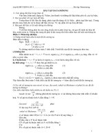 ÔN TẬP BÀI TẬP  DATAMINING