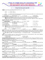 TỔNG HỢP LT & BT HÓA HỮU CƠ THI ĐH 2011