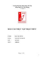 BÀI BÁO CÁO THỰC TẬP-NHẬN THỨC VỀ CÁC CÔNG TY VÀ CẢM NHẬN CỦA SINH VIÊN