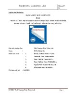 BÁO CÁO THỰC TẬP ĐÁNH GIÁ MỨC ĐỘ NHẬN BIẾT THƯƠNG HIỆU ĐIỆN THOẠI NOKIA ĐỐI VỚI KHÁCH HÀNG LÀ GIỚI TRẺ TRÊN ĐỊA BÀN THÀNH PHỐ ĐÀ NẴNG