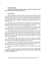 BÁO CÁO THỰC TẬP-Tăng cường sự phối hợp thực hiện công tác quản lý thu Ngân sách Nhà nước tại Kho bạc Nhà nước tỉnh Quảng Trị