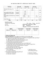 Đề Kiểm tra 45'' Lịch sử 6