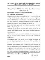 VỐN LƯU ĐỘNG VÀ CÁC giải pháp tài chính nâng cao hiệu quả sử dụng vốn lưu động tại công ty cổ phần bia thanh hóa